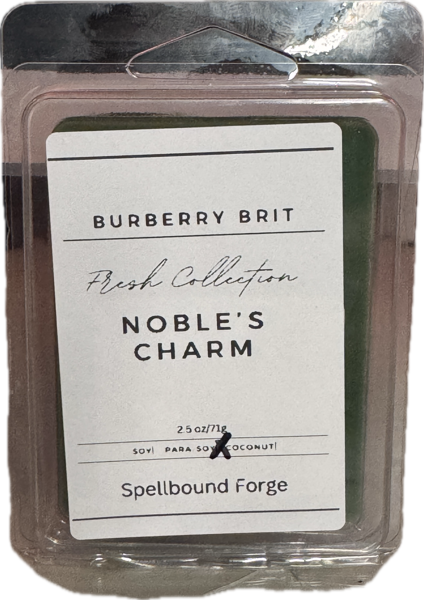 Noble's Charm Candle | Burberry Brit-Inspired Scent | 8oz & 16oz Mason Jar or Wax Melts